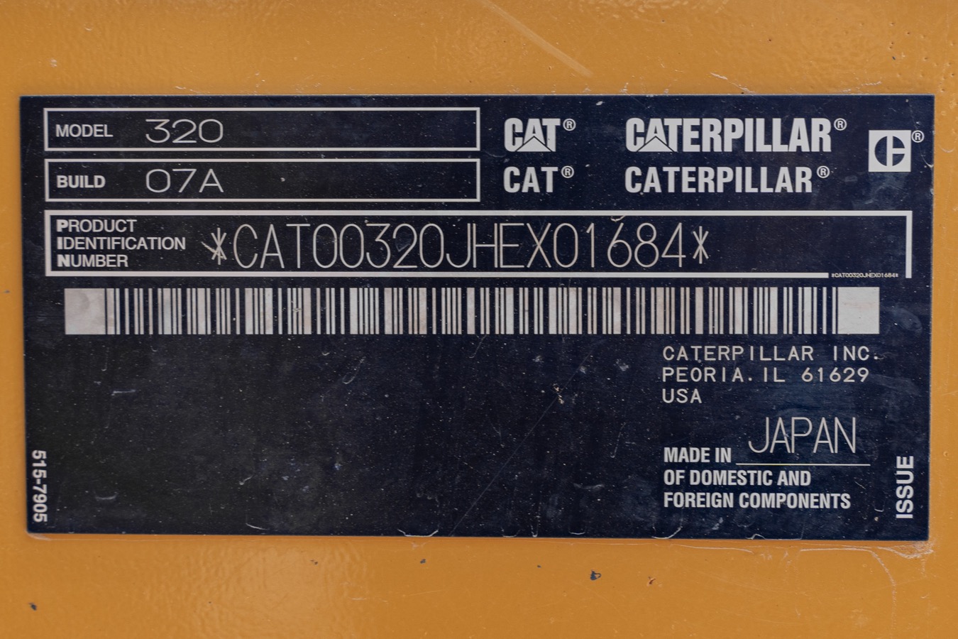 2018 Caterpillar 320 TH HEX01684 Houston Heavy Machinery